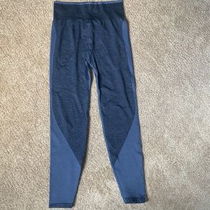 PINK victoria secret blue seamless leggings, small